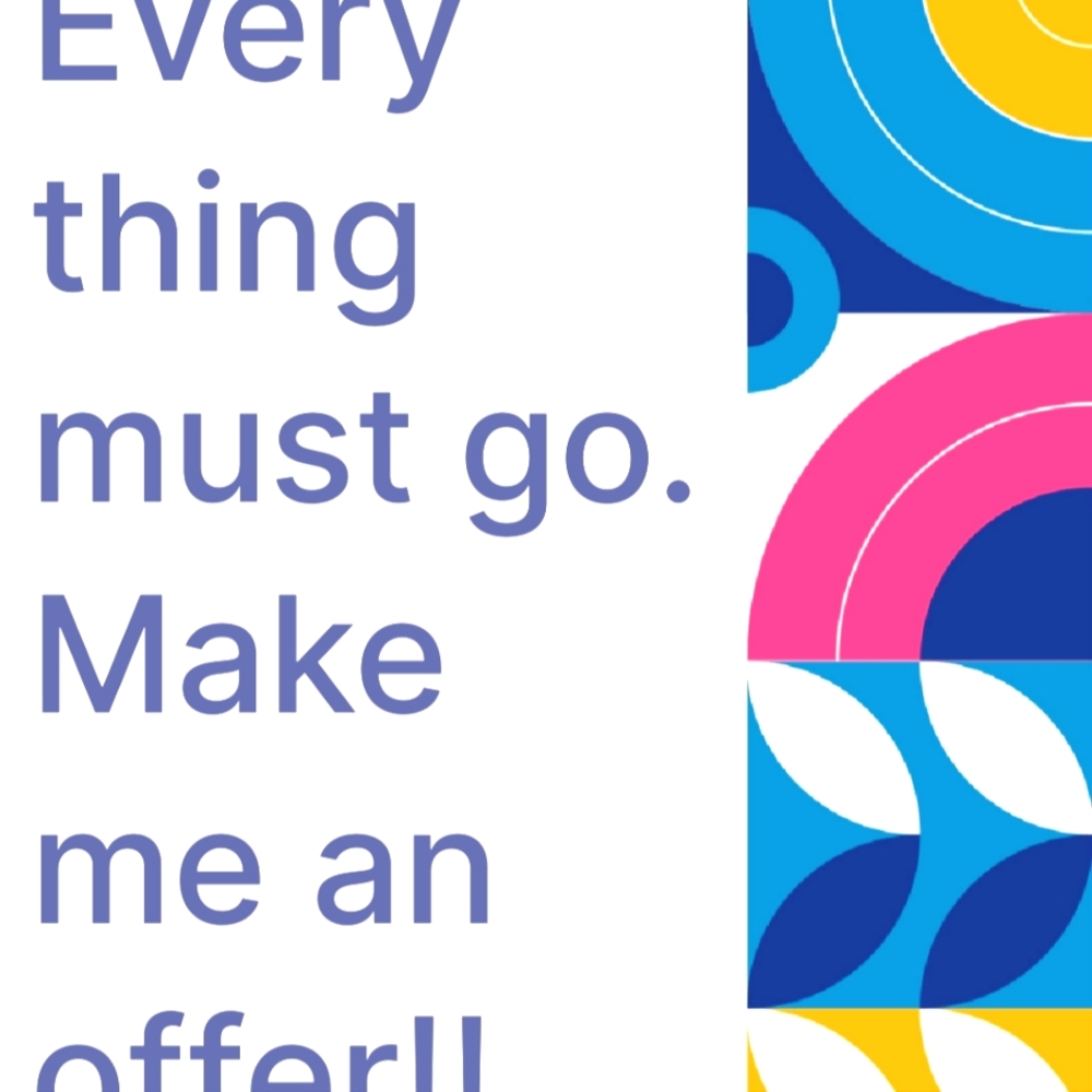 Everything in my closet must go!